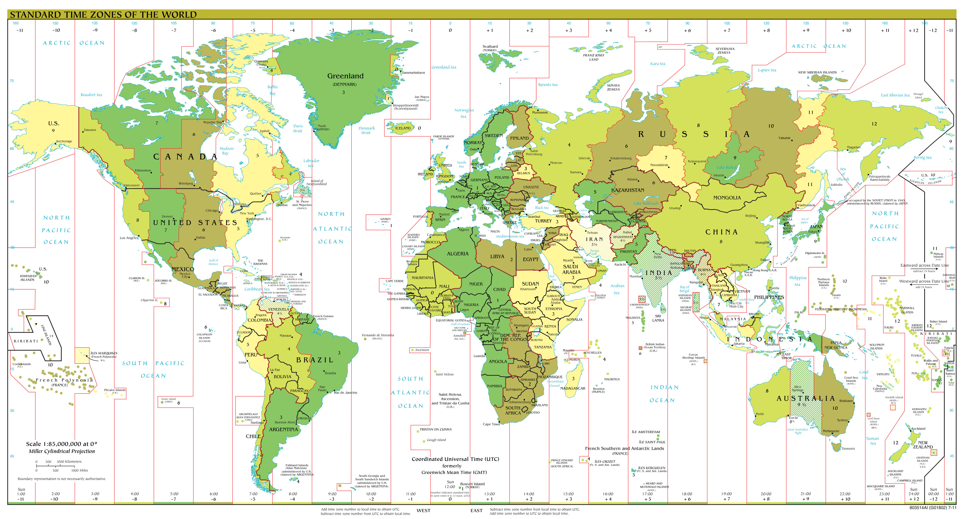 est time zone map