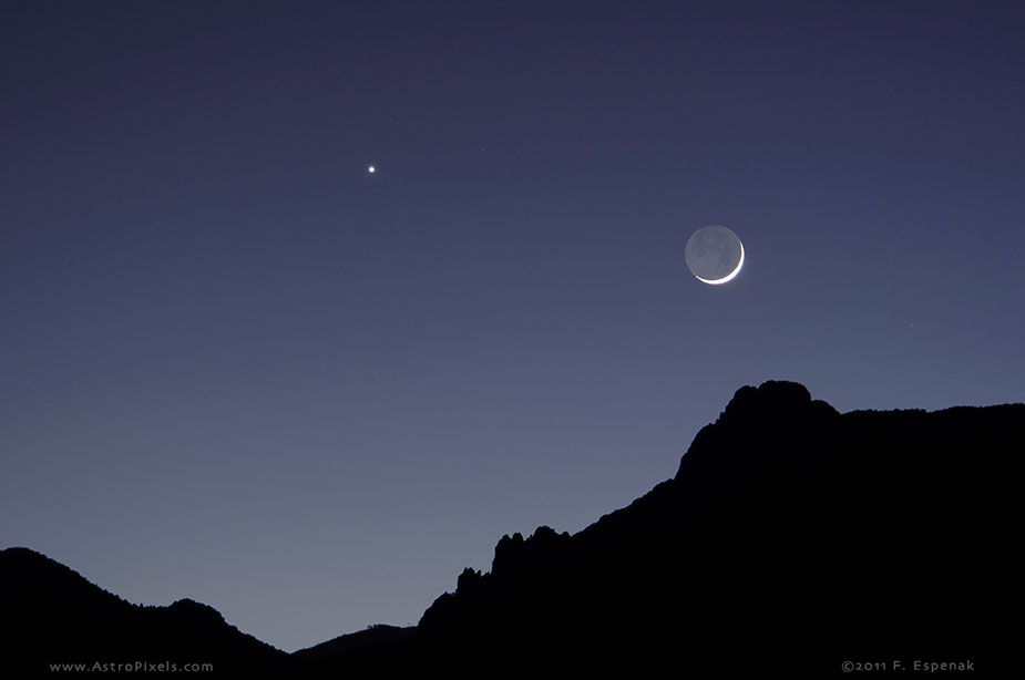 Crescent Moon and Venus - 2