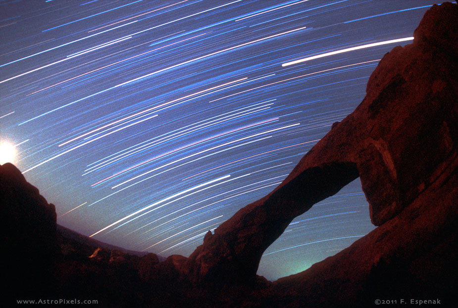 Star Trails and Arch